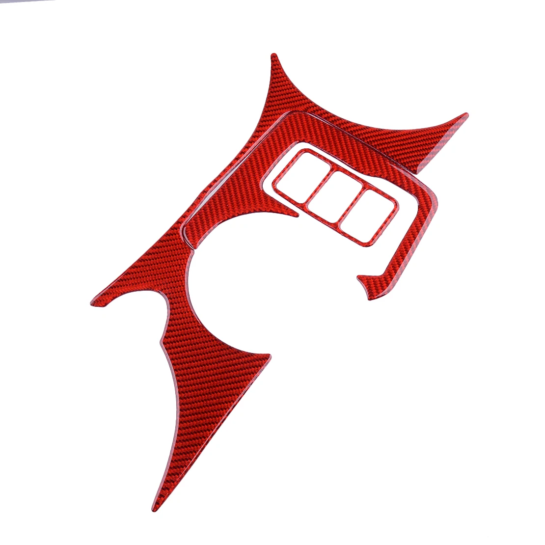 

3Pcs/set Car Red Carbon Fiber Water Cup Holder Panel Cover Trim LHD fit for Nissan 370Z 2009-2014 2015 2016 2017 2018 2019 2020