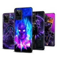 marvel cool man panthers for samsung galaxy note 20 10 9 8 s21 s10 s10e s9 s8 s7 fe ultra lite plus pro black soft 5g phone case