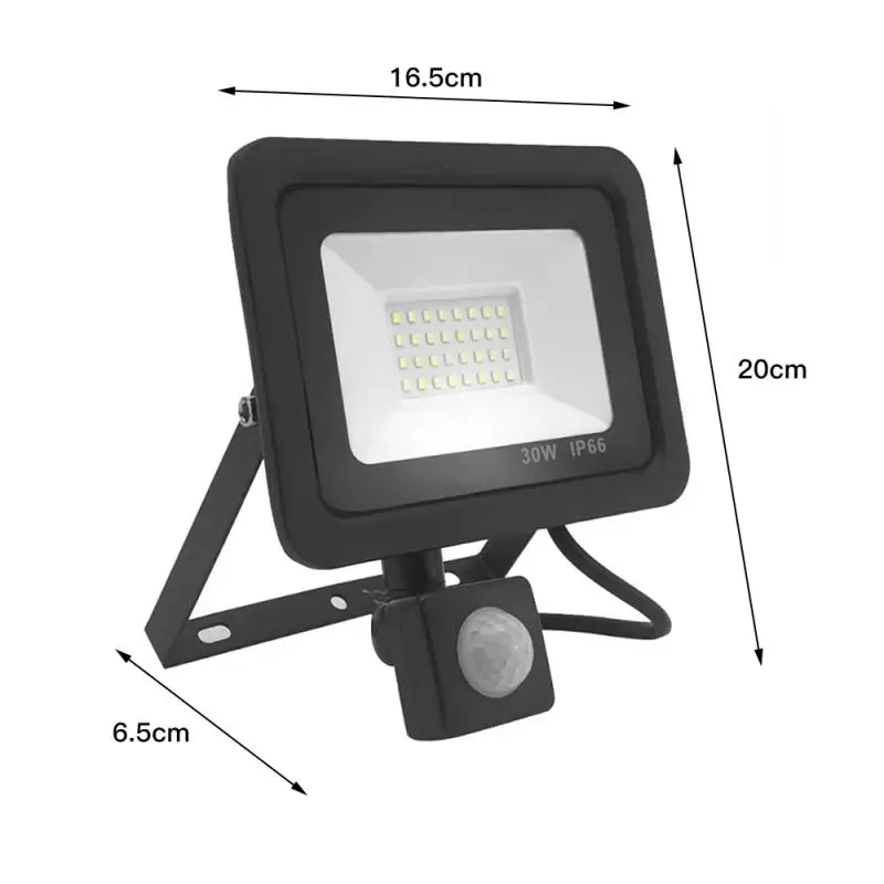 

2 Pack Led Spotlight 30W 36LEDs Adjustable Floodlight 220V With PIR Motion Sensor Outdoor Wall Lamp Doorway Garage Street Lights