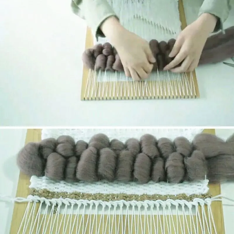 Детский квадратный вязаный ткацкий станок ручная модель для детей | Игрушки и