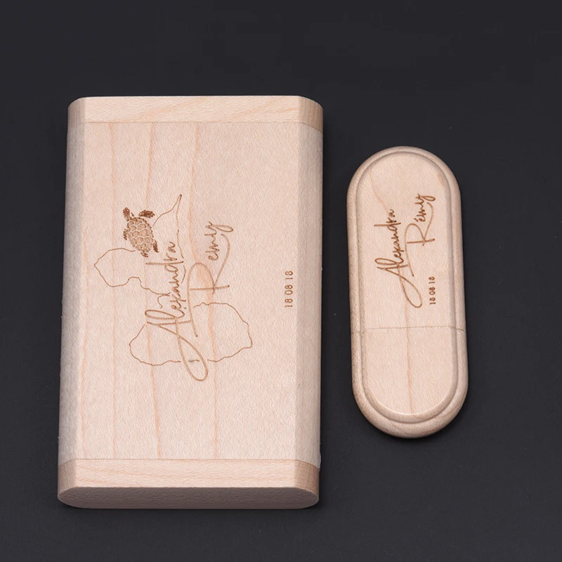 USB флеш накопитель SHANDIAN Maple деревянный 4 ГБ 8 16 32 64 1 шт.|USB флэш-накопители| |