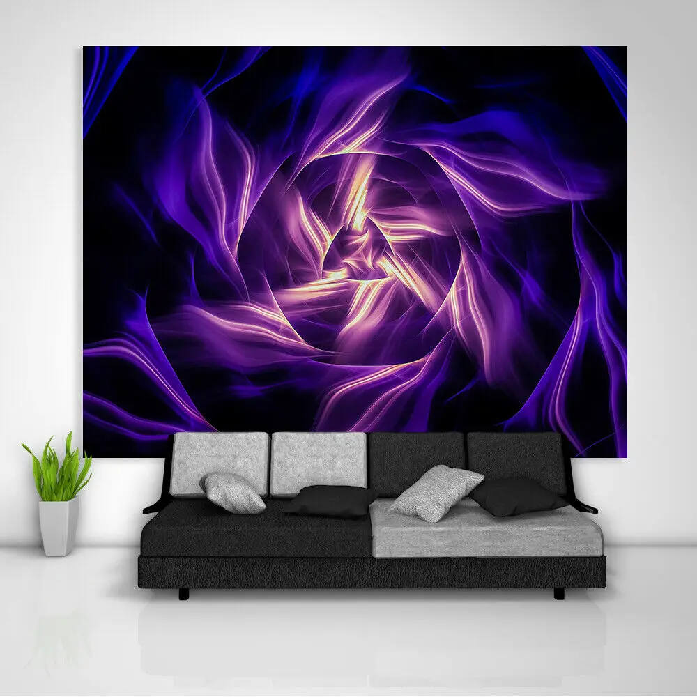 Черный светильник гобелен художественный настенный диван стол покрывало для