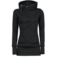 women hoodies casual black plus size gothic hooded autumn top high street female fashion spring sweatshirts autumn