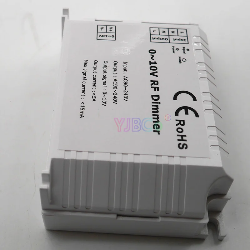 

DM015 High Voltage 0-10V LED RF Dimmer 1 Channel 1CH Trailing Edge Dimming 3 Key with Remote AC90-240V LED RF Dimmer Controller