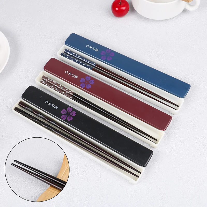 Set Natural Ironwood Handmade Value Gift Sushi Chinese Food Reusable Portable Travel Tableware