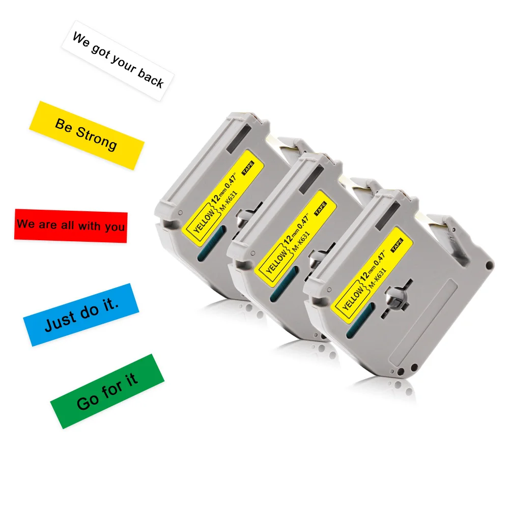 Совместимая этикетка Brother MK 231 черная на белом родном 12 мм mk231 лента для принтера P