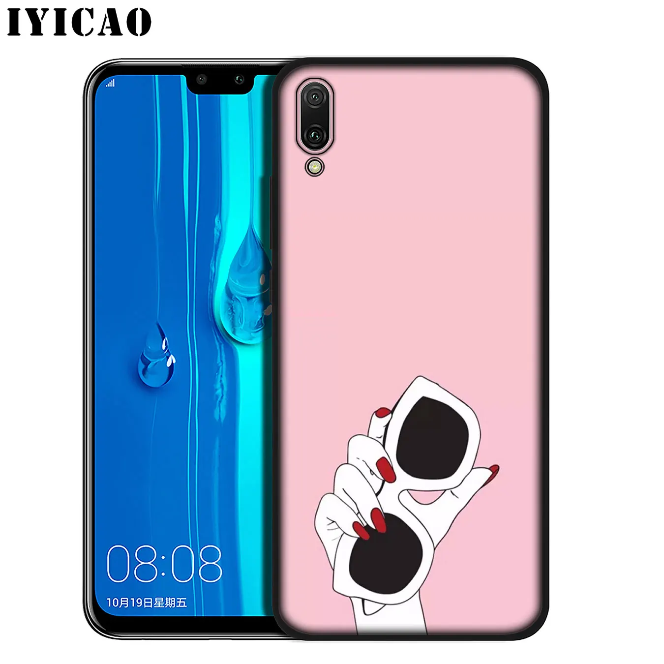 Мягкий силиконовый чехол IYICAO для телефона лучший друг розовый Huawei Mate 30 20 10 Pro Nova 5i 4