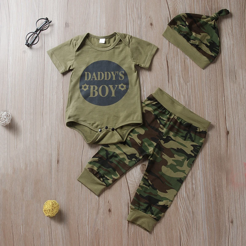 2019 Новый Камуфляжный комплект детской одежды для мальчиков и девочек футболка с
