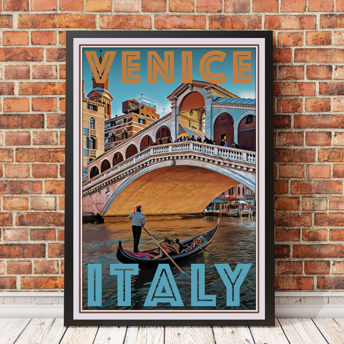 

Винтажный постер в стиле ретро для путешествий или Картина на холсте-Венеция, Италия, живопись для украшения дома (без рамки)