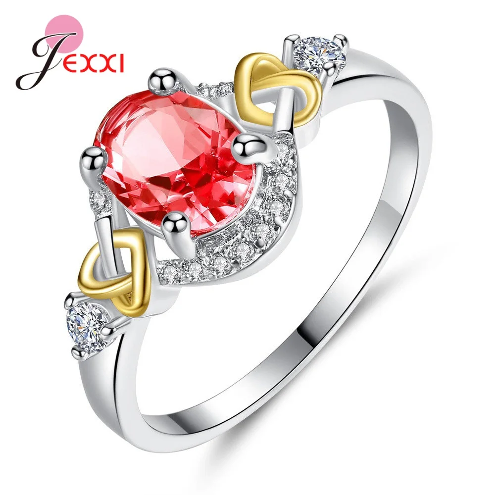 Женское кольцо из серебра 925 пробы с фианитом|Кольца| |