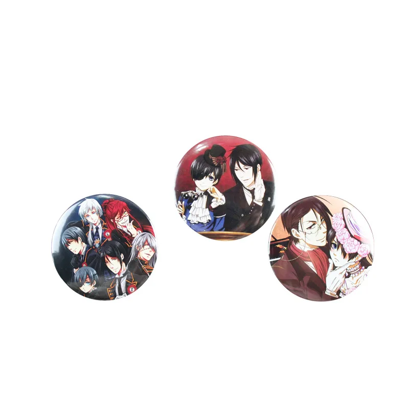 

Black Butler brooch pin cosplay badge accessories for clothes backpack decoration children gift