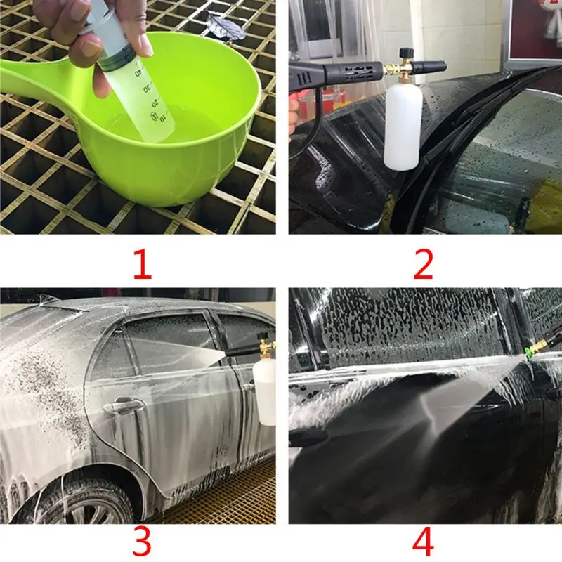 Пенораспылитель для автомобиля струйная бутылка 1/4 дюйма пенная насадка пушка