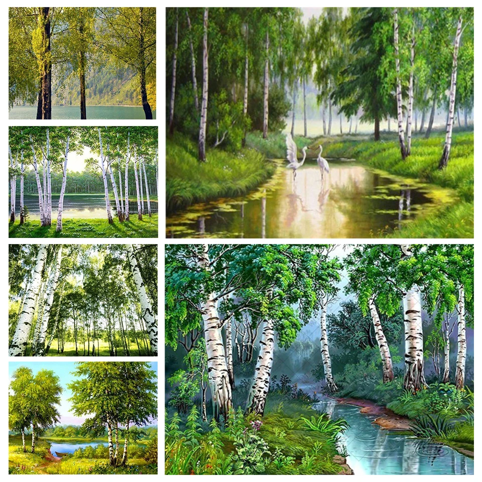 

Full Square/Round 5D Diamond Painting Woods Landscape Cross Stitch Kit Home Decor Gift Mosaic Photo Rhinestone Embroidery DIY