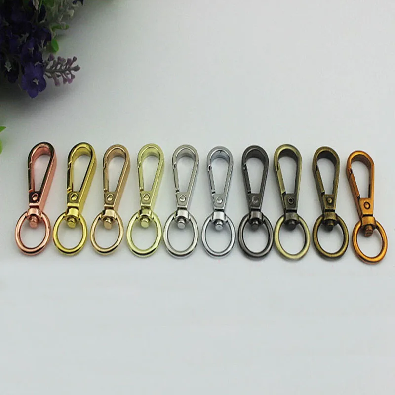 30Pcs 13mm Metal Buckles Lobster Clasp Swivel Trigger Clips 1/2 inch Snap Hook for Bags Strap Leather Craft DIY Accessories