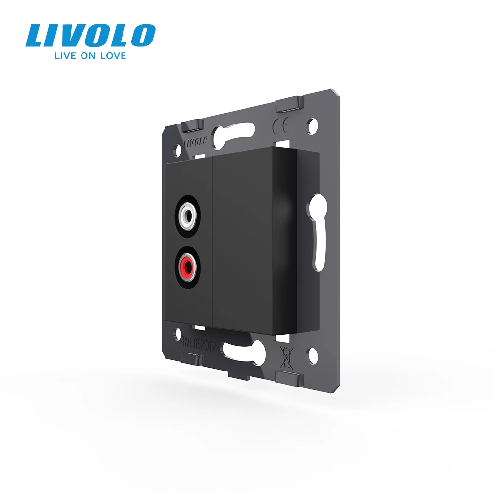 Настенная аудиорозетка Livolo основание аудиорозетки|key start|material toyotakey magnetic |