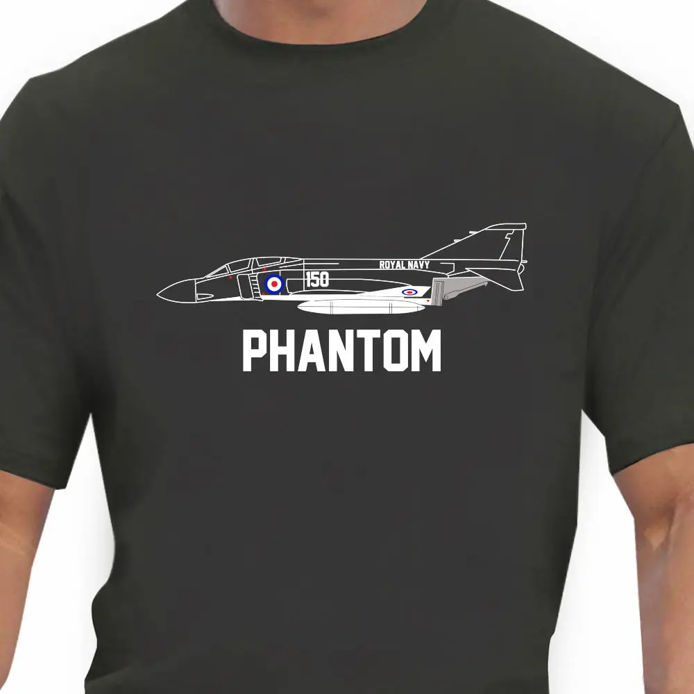 

Hot Sale 100% Aeroclassic - Royal Navy Phantom Aircraft Inspired T-Shirt Summer Style Tee Shirt