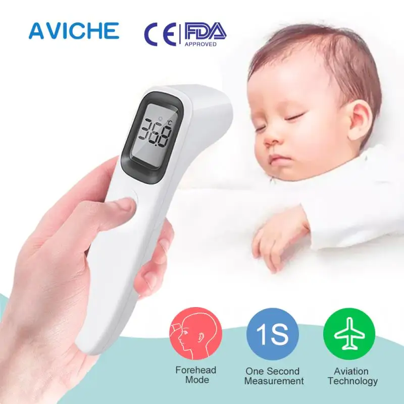AVICHE lcd цифровой Бесконтактный ИК инфракрасный термометр лоб измеритель температуры тела для ребенка и взрослого