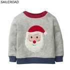 SAILEROADДетские кофты, одежда для рождественских праздников с изображением Санта-Клауса с аппликацией в виде фестиваль, кофта с капюшоном для мальчиков, одежда для детей Человек-паук, подарок костюм