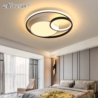 modern ceiling light led round gray color and white black color living room warm romantic bedroom hall lamps study room lamps
