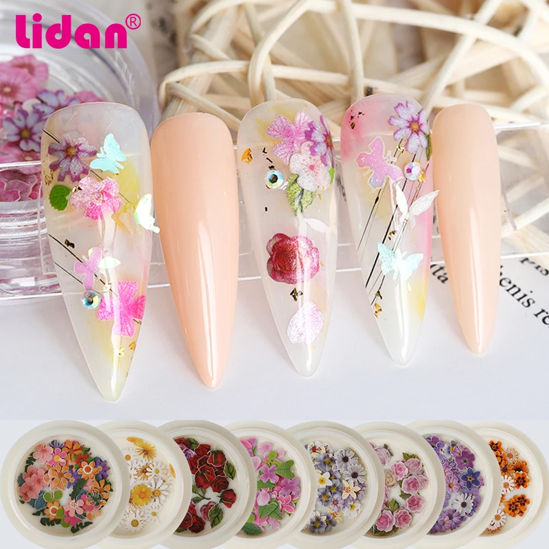 

Nails Art Paper Alphabet Jewelry Patch 3D Color Rose Flower Green Leaf Wood Pulp Sheet Mixed Decoration Accessories Tools