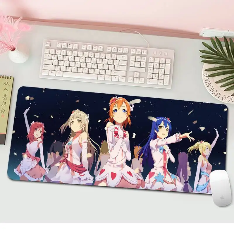 Прочный резиновый коврик для мыши Love Live игровой XL большой клавиатуры ПК