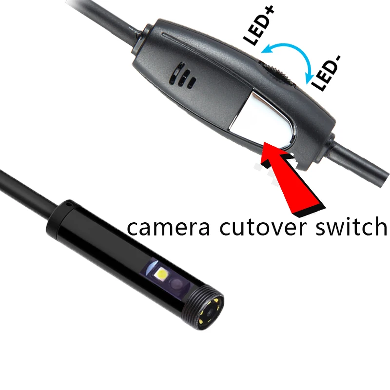 Double Lens USB Endoscope 720P Sewer Inspection Dual Camera IP67 Boroscope Type C Endoscopic for Android Smartphone PC | Безопасность и