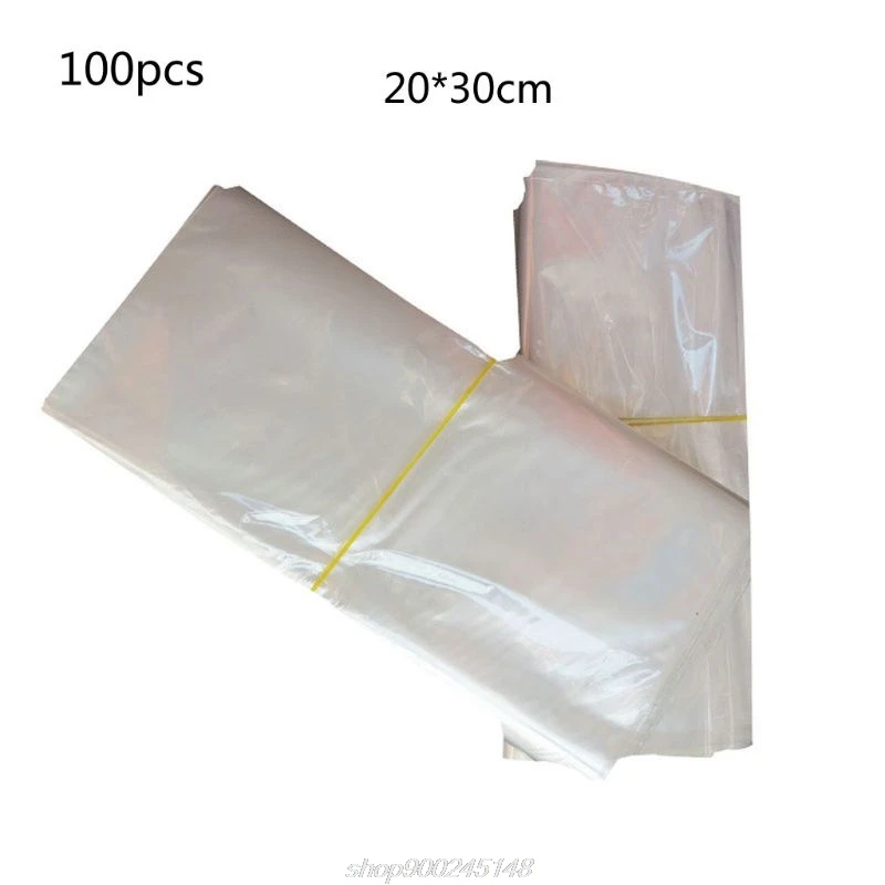 

100 Pack Odorless Clear Polyolefin Heat Shrink Wrap Bags for Gifts Packagaing Soaps Candle Jars Homemade DIY J02 21 Dropship