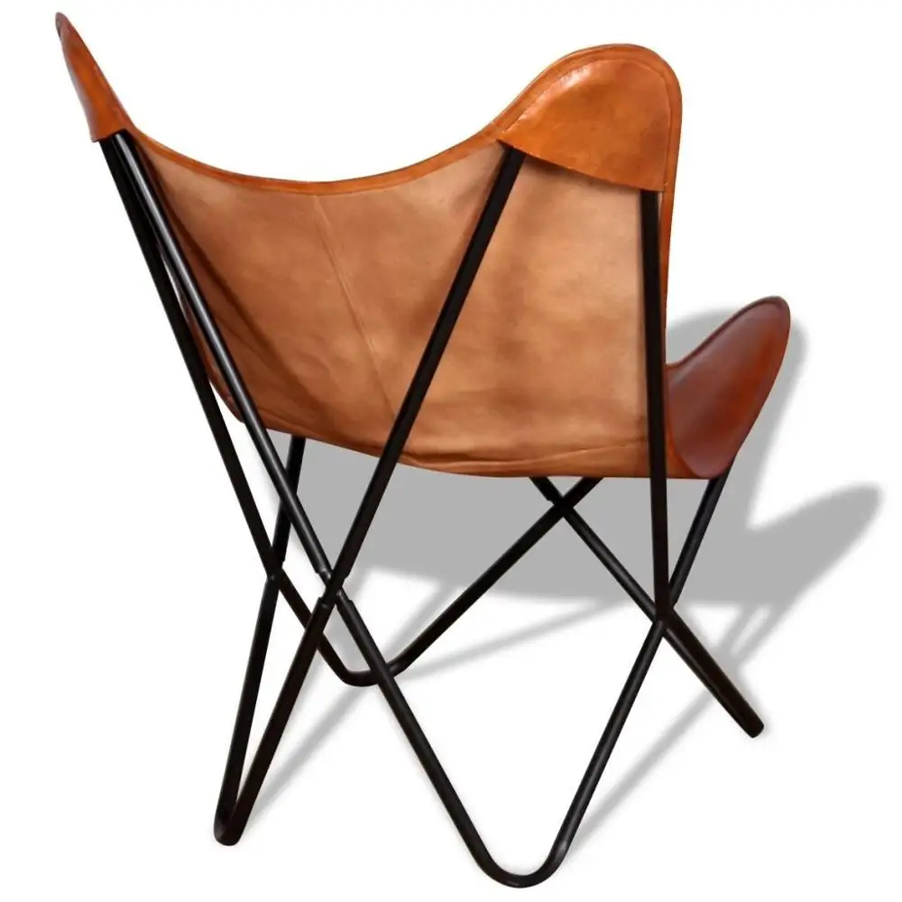 【AU Warehouse】Furniture Butterfly Chair Real Leather Brown | Мебель