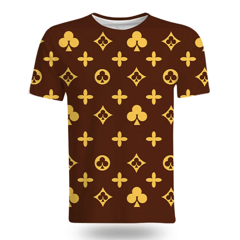 

2021 Summer Fashion 3D Printing Men's T-shirt Casual Sportswear Round Neck Soft Loose Oversized T-shirt Street Brand Men's