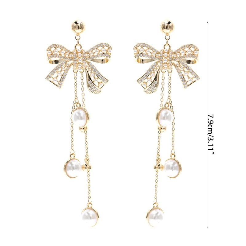 

Fashionable bow Pendant Fashion Earrings Jewelry For for Women Girls Christmas Gifts Fashion Wedding Jewelry