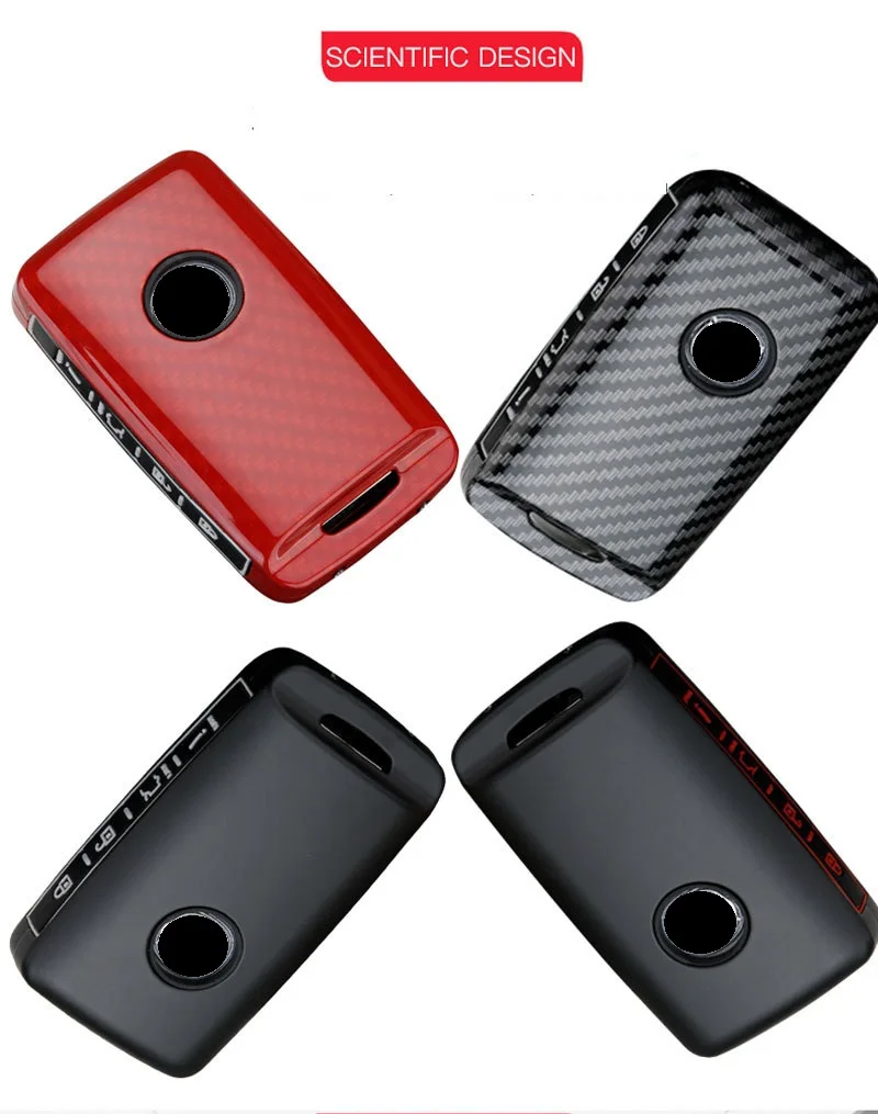 Углеродное волокно сплав + силиконовый Автомобильный Брелок дистанционного