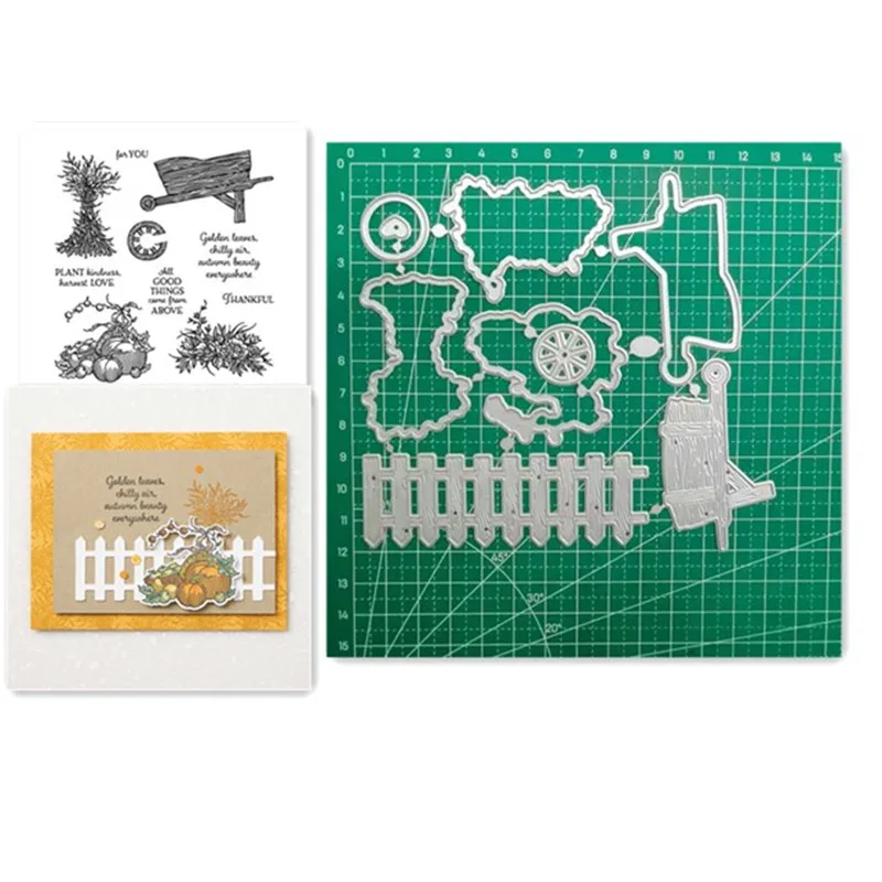 

2021 New Autumn Metal Cutting Dies and stamp For Scrapbooking Practice Hands-on DIY Album Decor Card Craft Die