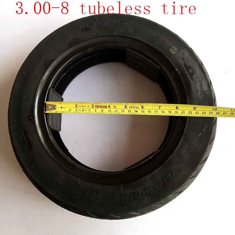 Бескамерная TireVacuum шина для скутеров размер 3 00 8 газовых и электрических