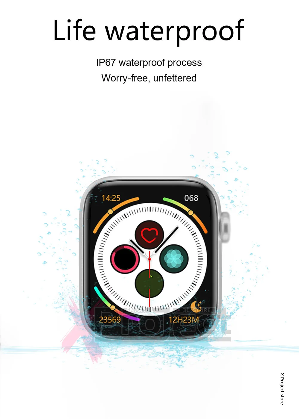 

smart watch G66L Series 6 Bluetooth Call Men's watches Heart Rate reloj Watches for xiaomi iphone huawei pk HW12 FK88 W26 46 56