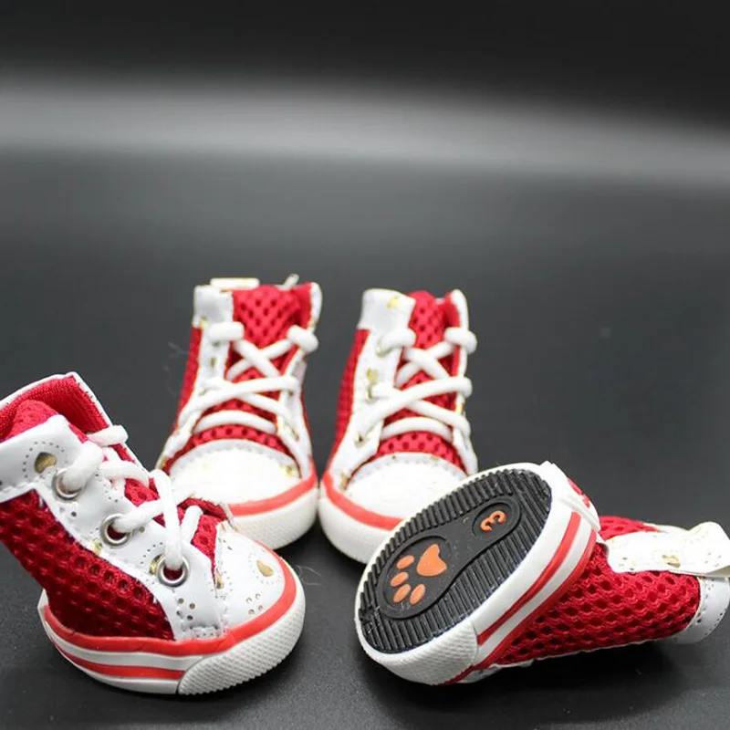 4 шт./комплект Нескользящие кроссовки для собак|Обувь собак| |