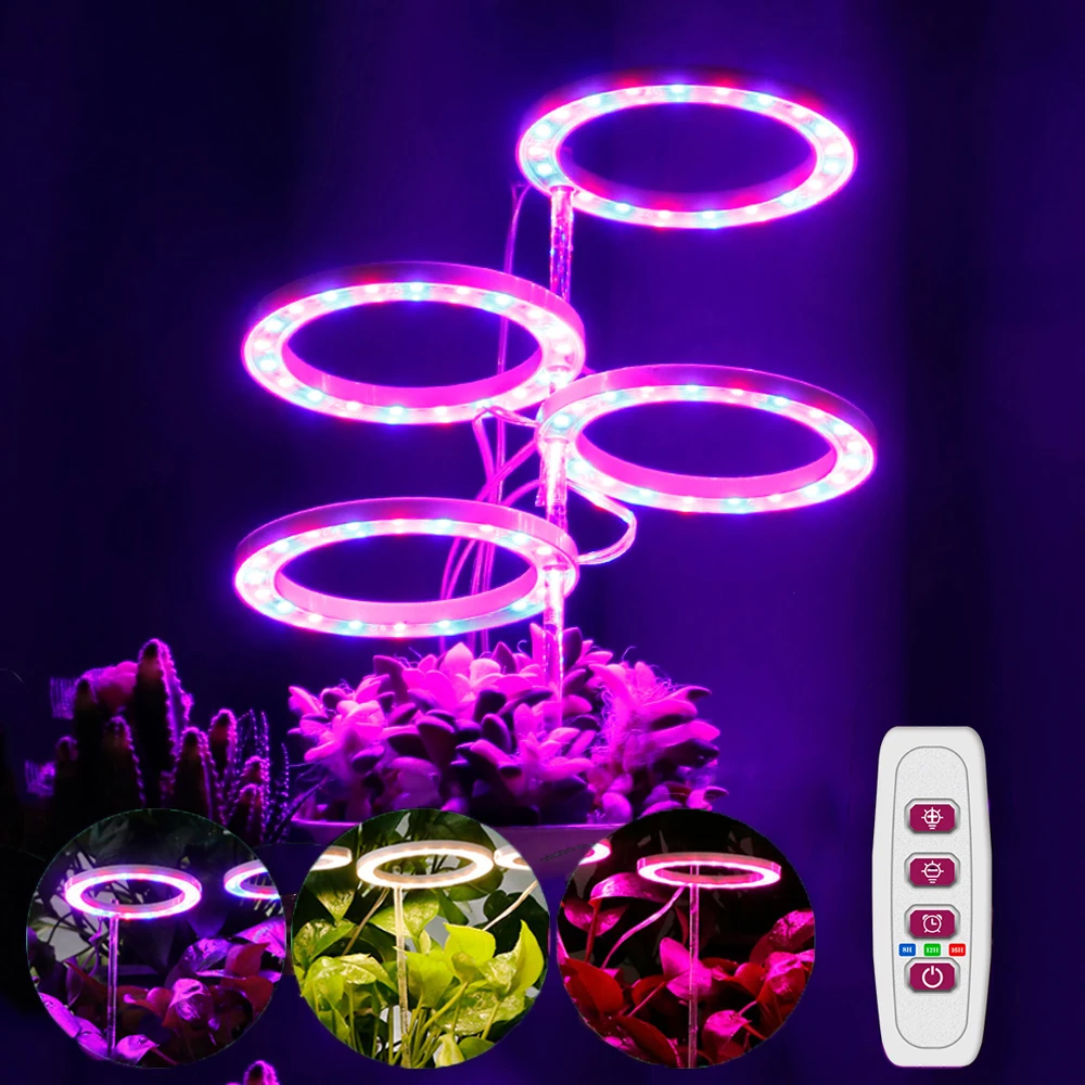 

Led Angel Ring Grow Light Phytolamp For Plants Lights DC5V USB Full Spectrum Lamp For Indoor Plant Seeds Home Flower Succulent