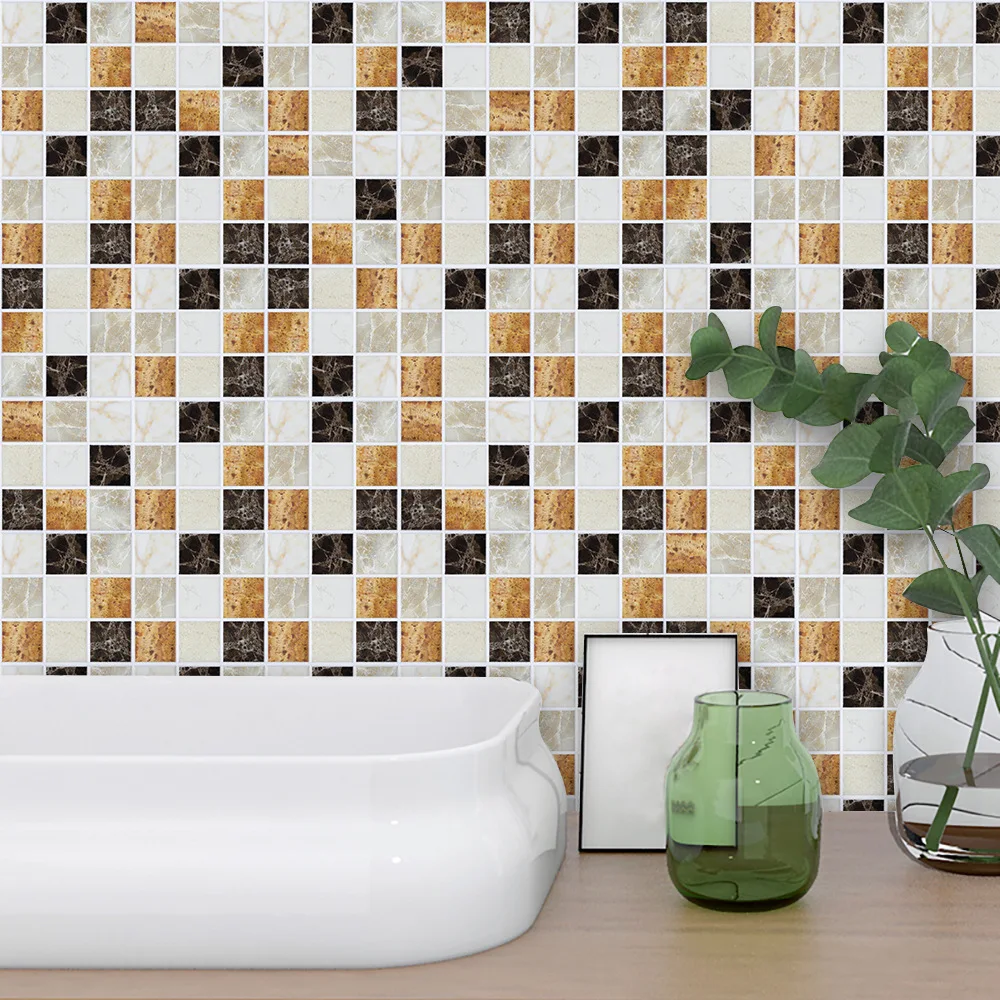 Европейская шлифованная мраморная мозаика 18 шт./лот водостойкая кухонная