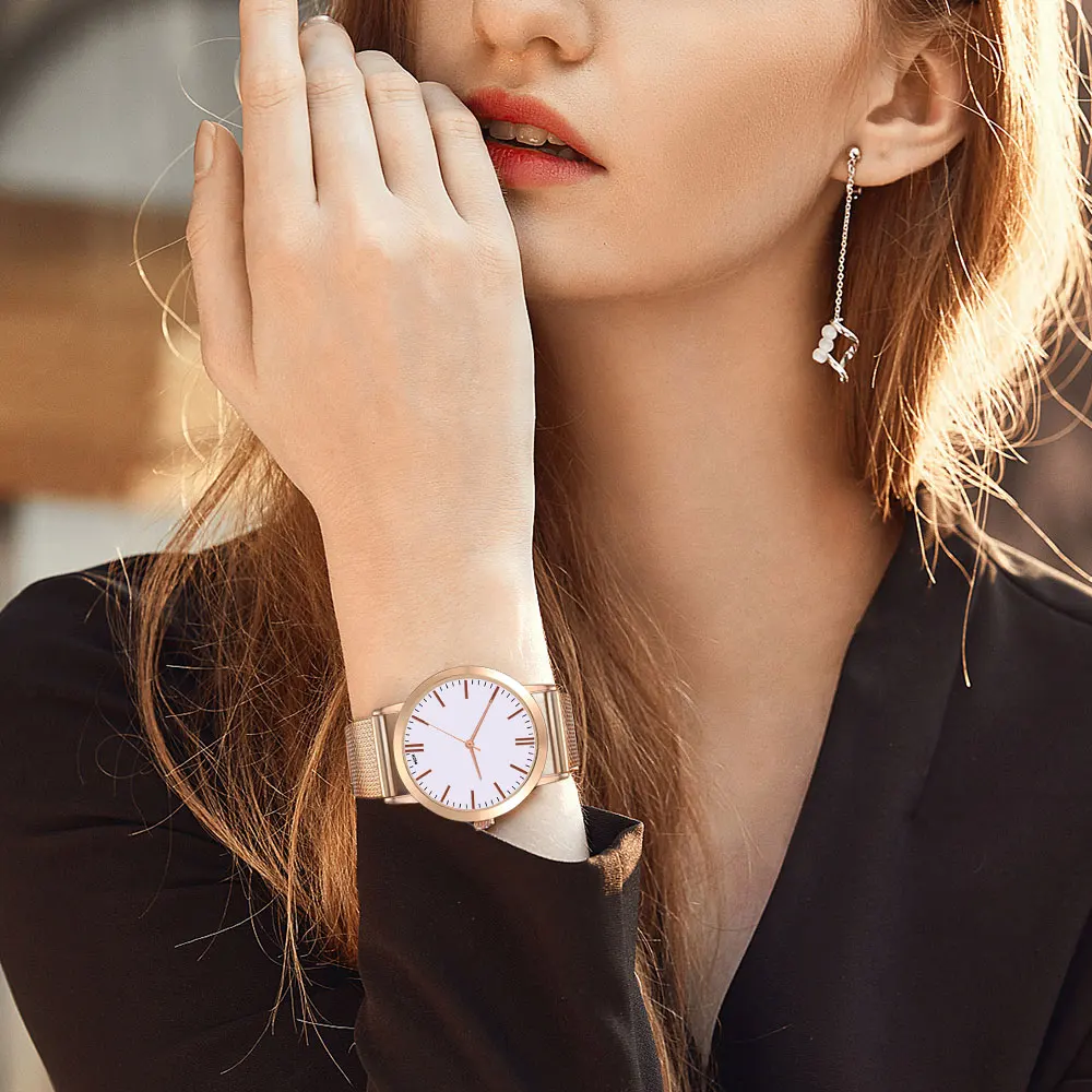 

Fashion Brand Ladies Casual Wear Suitable For Occasions Party Quartz Silicone Strap Watch Watch Analog Watch Ladies Watch Reloj