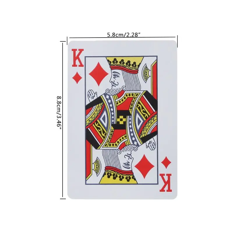 

Plastic Waterproof Poker PVC Playing Card Family Party Fun Board Game Deck Set