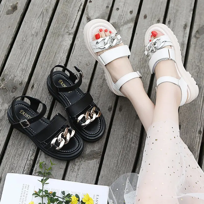 

Fashion Womens Shoes 2021 Female Sandal Clear Heels Clogs Wedge All-Match Muffins shoe Luxury New Comfort Girls Thick Platform G