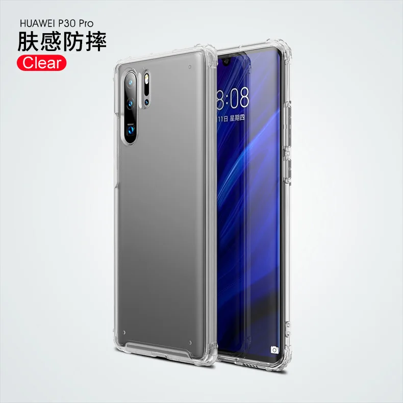 Прозрачный Чехол для huawei mate 30 Pro 5G, чехол для huawei P30 Pro, акриловая прозрачная задняя крышка для huawei P30 Lite, чехол P 30 P30Pro - Цвет: Прозрачный