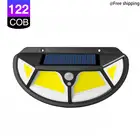 122 COB светильник на солнечной батарее, уличный фонарь на солнечной батарее для украшения сада, водонепроницаемый светодиодный фонарь на солнечной батарее с датчиком движения