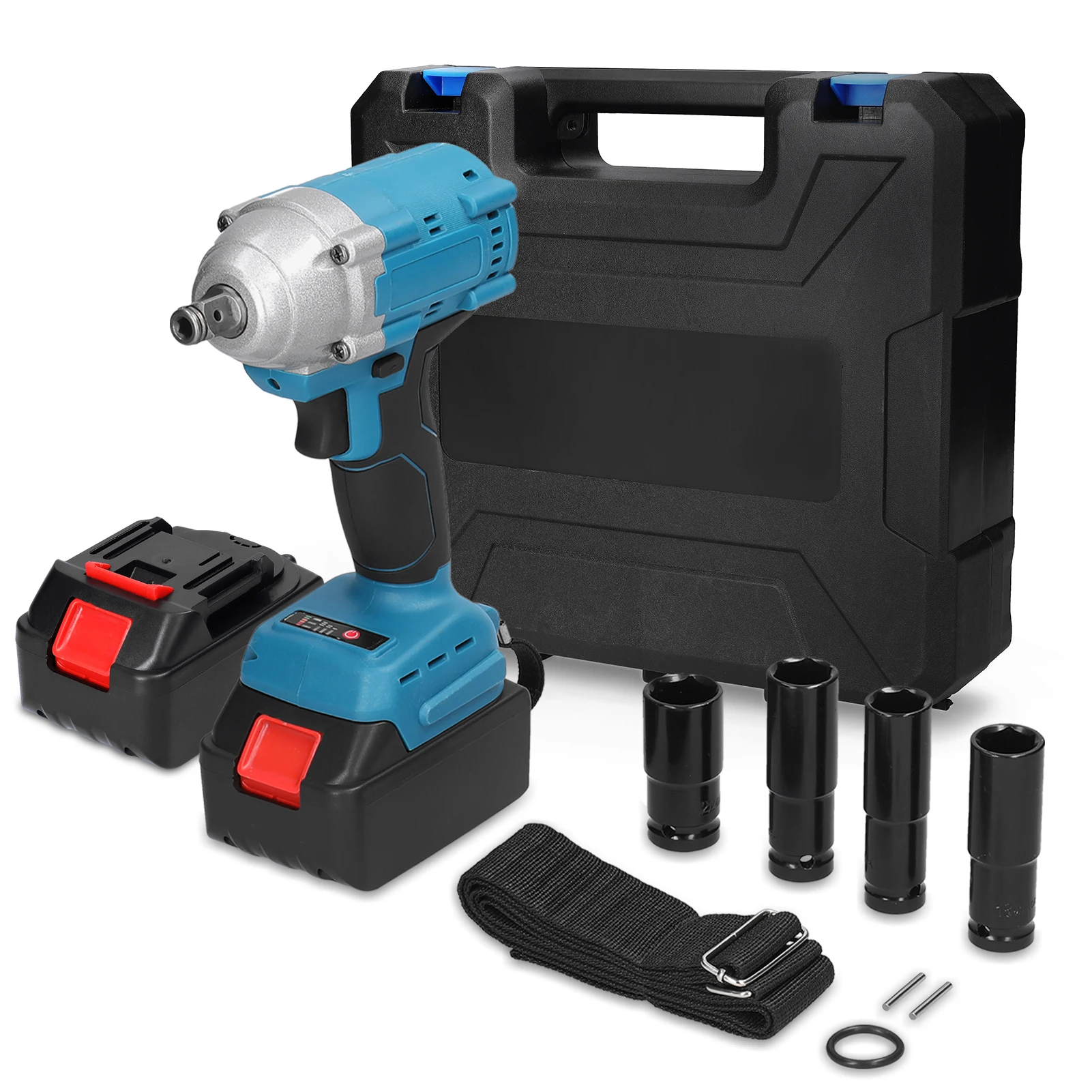 

21V Electric Impact Cordless Wrench Rechargeable Brushless Wrenchs Professional Hand Drill Portable Installation Power Tools