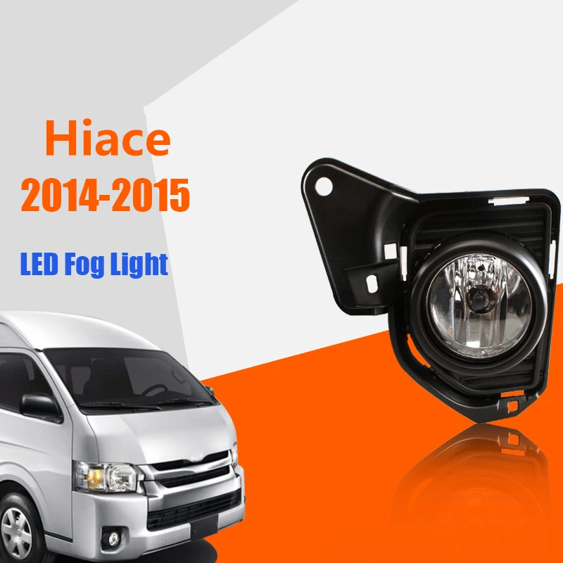 

Car LED DRL Daytime Running Lights Fog Lamps LED Fog Lamp Cover for Toyota Hiace 2014-2015 Car Accessories
