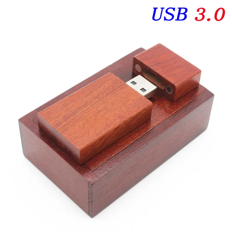 JASTER USB 3,0 более 10 шт бесплатный логотип usb+ деревянная коробка usb флэш-накопитель 4 ГБ 8 ГБ 16 ГБ 32 ГБ 64 ГБ Свадьба сфотографировать в честь подарка - Цвет: Rose wood