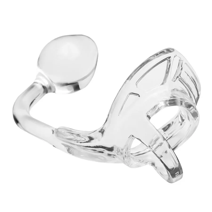 Силиконовый буксир с замком петуха и мяча кольцо анальной Анальная пробка