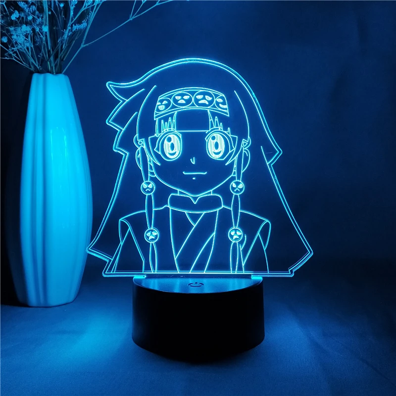 

Anime hunter x hunter Alluka Zoldyck Aruka Figure Night Light Gift for Kid Home Bedroom Decor Led 3d Manga Figurine Table Lamp