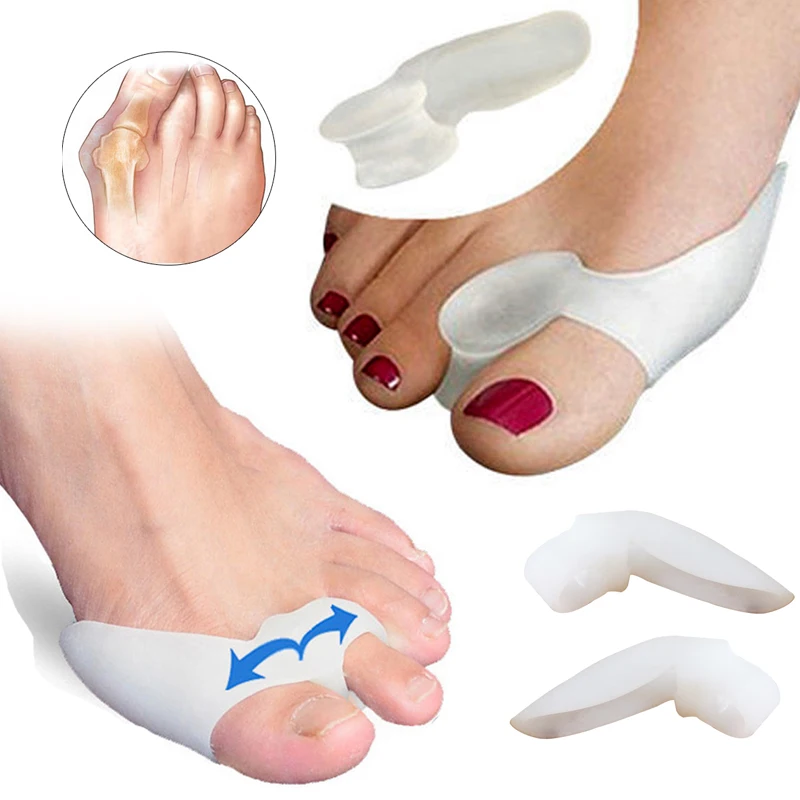 

2Pair Bone Thumb Corrector Foot Care Tools Bunion Corrector Big Toes Separators Hallux Valgus Stretcher Thumb Toe Correction