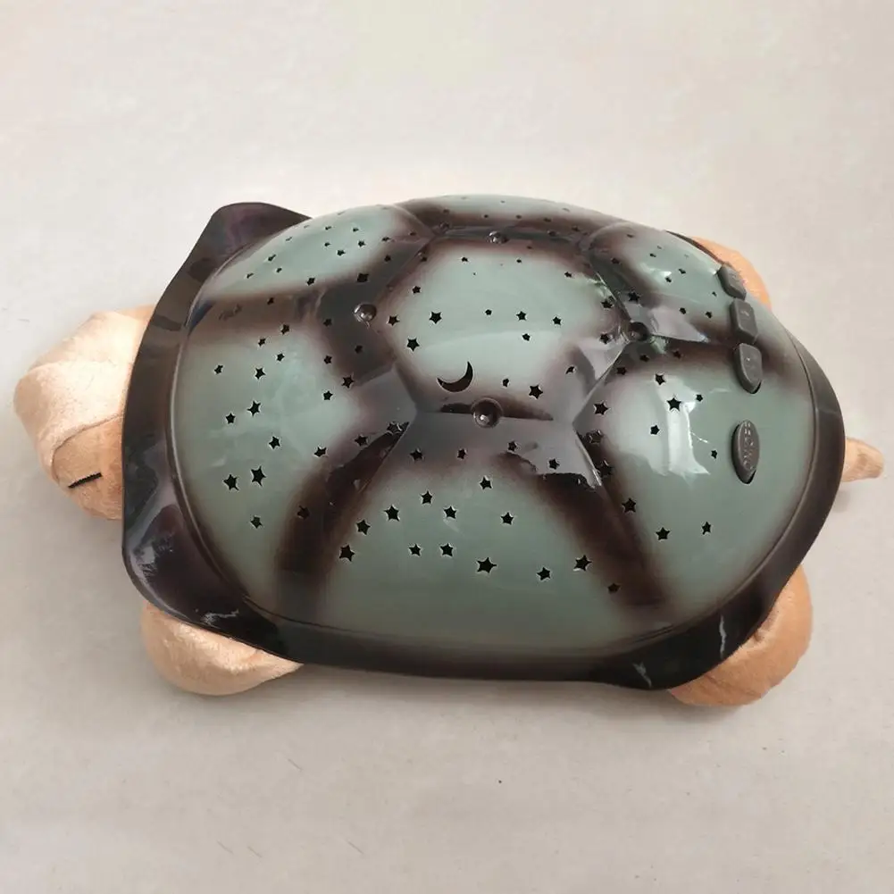 Светодиодный ночник для черепахи детский источник питания музыкальный