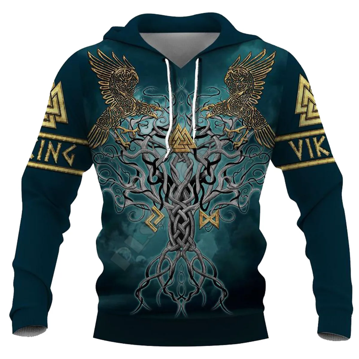 

Viking Tattoo Eagle 3D Printed Hoodies Fashion Pullover Men For Women Sweatshirts Hip Hop Sweater Cosplay Costumes 03